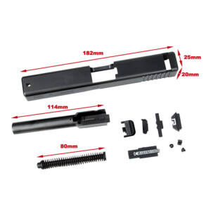 BJ Tac Lightweight Steel Slide and Barrel Kit for Tokyo Marui Gen3 G-Series
