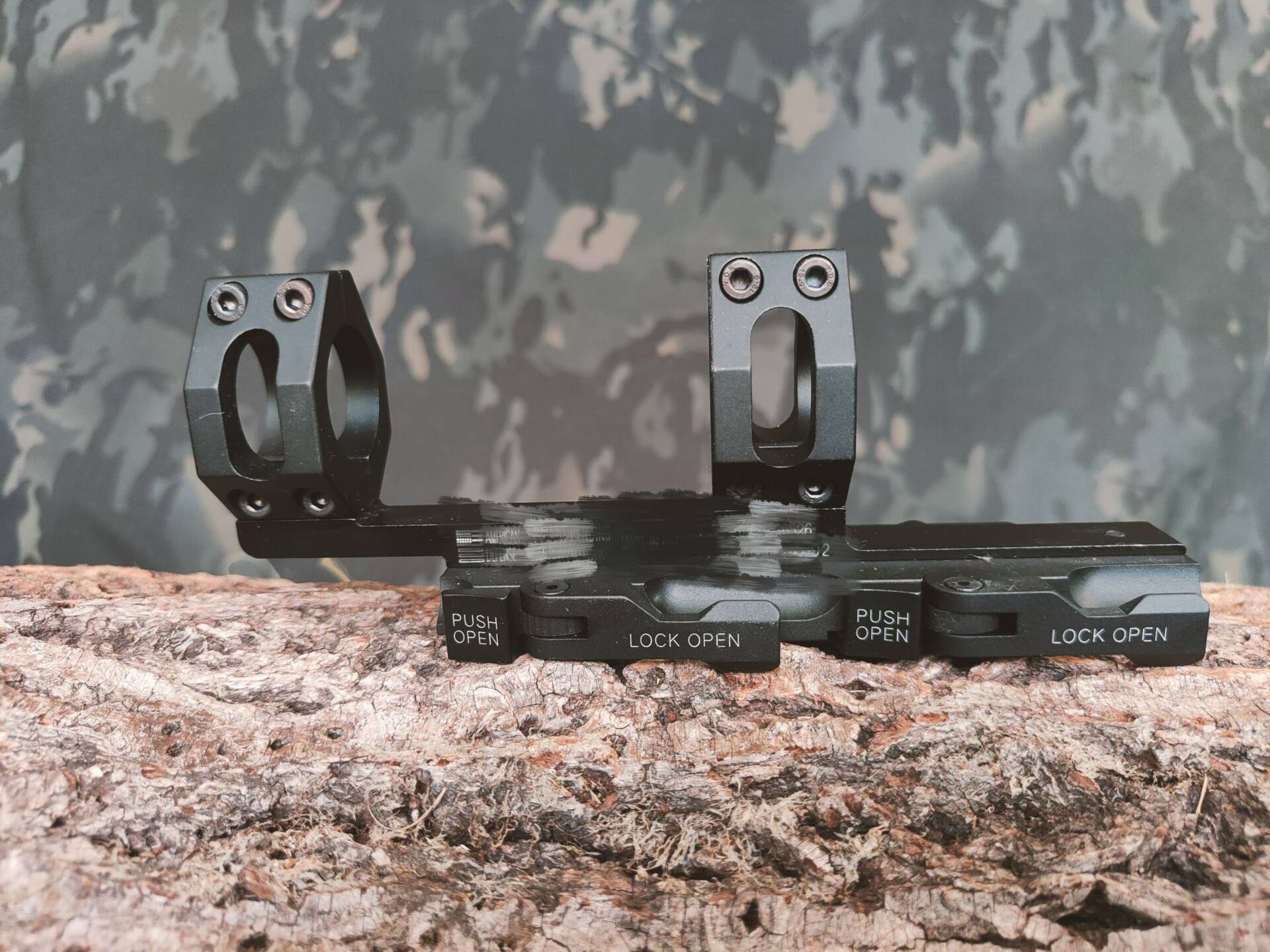 Montura de extensión QD doble para mira telescópica Hero Arms para Airsoft de 25mm